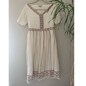Roolee Embroidered Midi Dress Size M